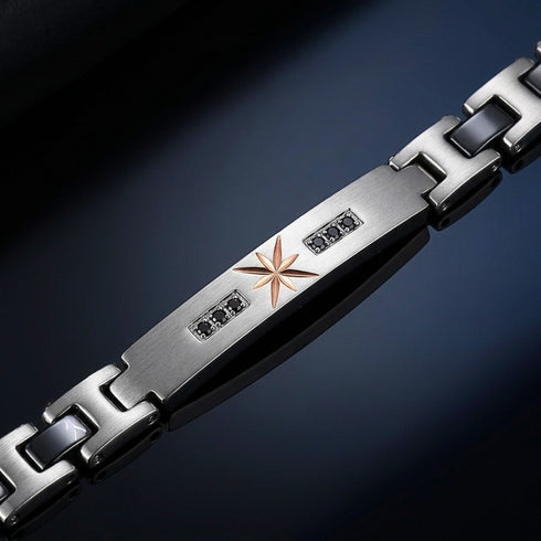 UNIQAL TITANO KERAMIK SILBER mit technischer Präzision, maskuliner Gliederstruktur und exklusiver Uhrenschmuck-Ästhetik.