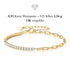 VALERIA Moissanit Armband 14K Gold vergoldet – 925 Silber, 0,93 Karat, 31 Steine, D-Farblos VVS1, Uniqal