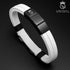 weißes Lederarmband herren infinity gravur personalisiert uniqal