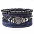 Armband Blue blau leder herren damen campus edelstahl uniqal