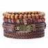 Lederarmband set mit eule uniqal bohemian boho uniqal sale