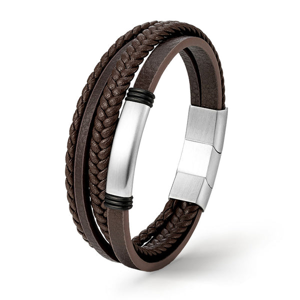 braun leder armband uniqal