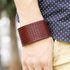braunes rohleder armband herren manschette breitarmband uniqal sale