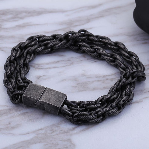 Gliederarmband königskettearmband uniqal stahlarmband edelstahl sale