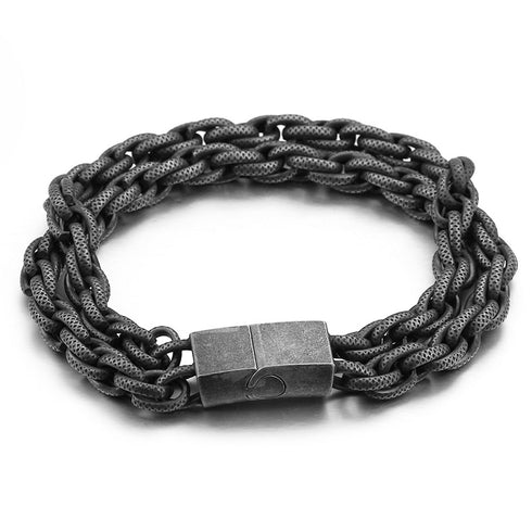 Gliederarmband königskettearmband uniqal stahlarmband edelstahl sale