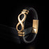 Gold Lederarmband unendlichkeit freundshaftsarmband endless infinity bracelet uniqal