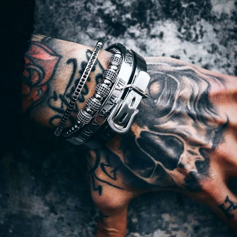 Silber Armband Herren Imperial Royal Set Uniqal bestseller