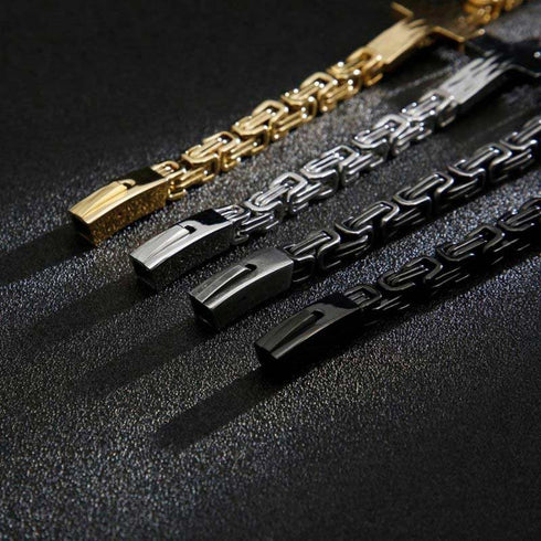 Kreuzarmband herren silber königskette vintage cross bracelet uniqal