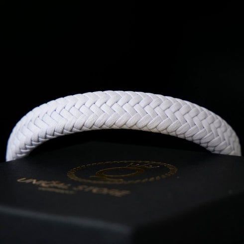 Lederarmband Damen Rosee Gold Edelstahl Magnetverschluss bestseller uniqal weiss