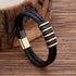 Lederarmband Herren Damen Gold Magnetverschluss bestseller uniqal