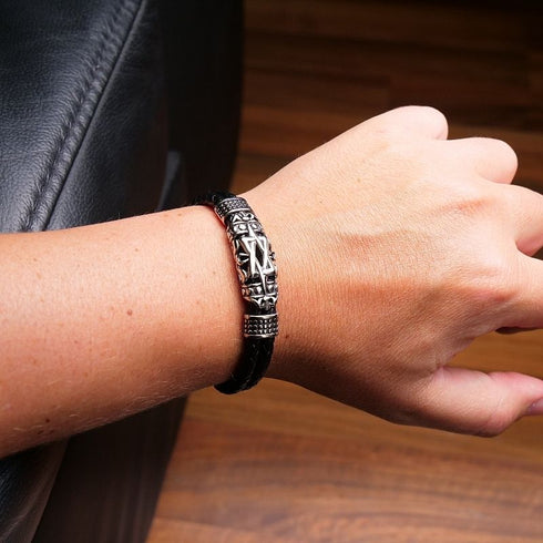 Lederarmband Herren Damen Gold Magnetverschluss bestseller uniqal