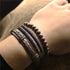 Lederarmband herren bohemian holzperlen modern uniqal