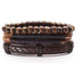 Lederarmband herren bohemian holzperlen modern uniqal