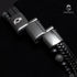 Lavastein lederarmband herren uniqal schwarz