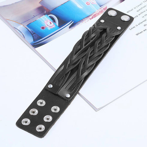 armband herren manschette breitarmband uniqal sale schwarz