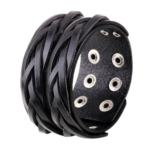 armband herren manschette breitarmband uniqal sale schwarz