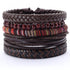 Lederarmband Herren schwarz braun bohemian uniqal