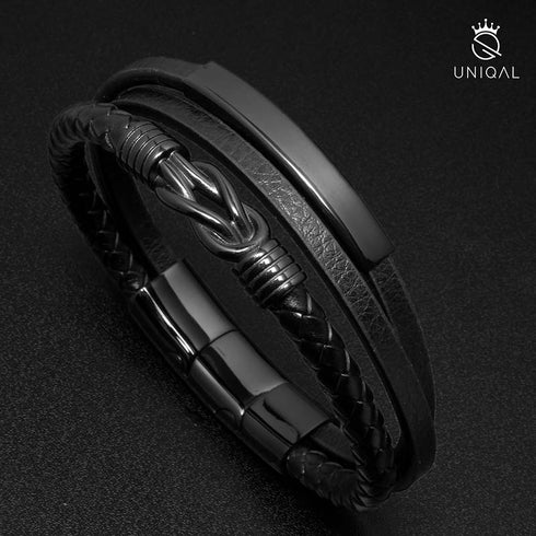 Infinity Armband schwarz uniqal