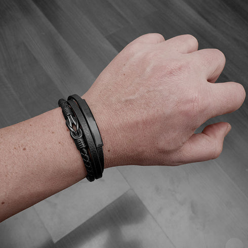 Infinity Armband schwarz uniqal