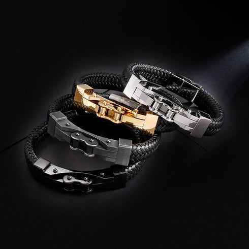 Lederarmband Herren Panzer magnet uniqal sale