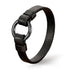 Lederarmband herren schwarz uniqal