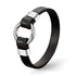 Lederarmband Herren Uniqal silver