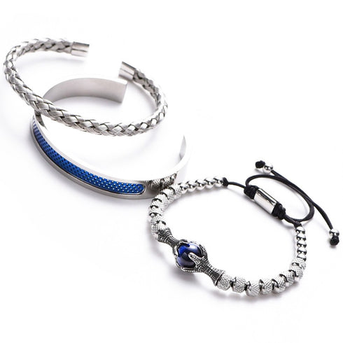 armband herren royal king zirkonia uniqal set