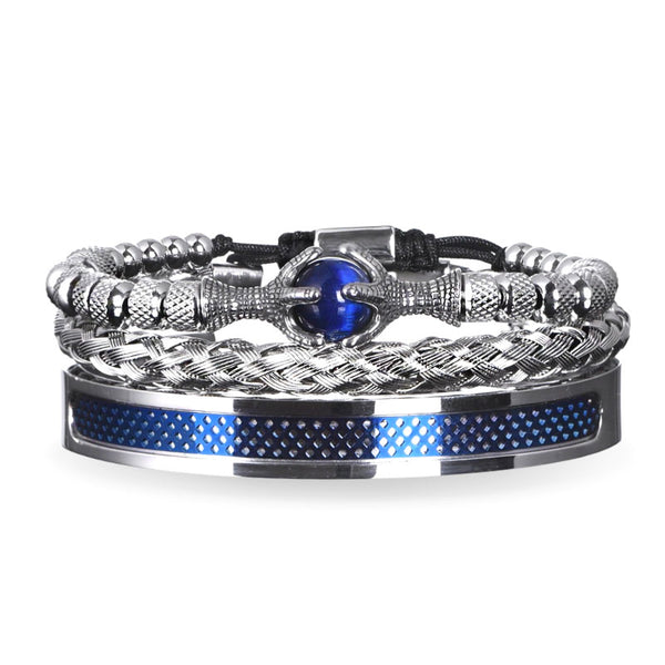armband herren royal king zirkonia uniqal set