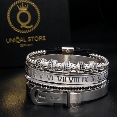 Silber Armband Herren Imperial Royal Set Uniqal bestseller