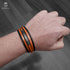 Personalisiertes Armband Leder Herren braun uniqal