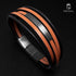 Personalisiertes Armband Leder Herren braun uniqal