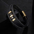 Lederarmband Herren Gold Magnetverschluss geflochten uniqal bestseller damen