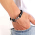 Lederarmband Herren Unisex Jesus Kreuz Edelstahl Bestseller Uniqal