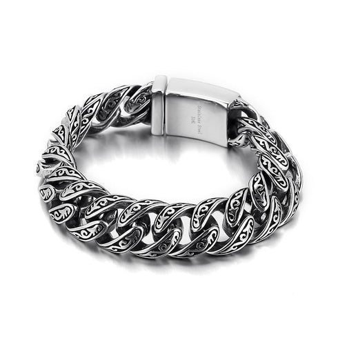 Edelstahl Armband herren totenkopf chain panzerkette edelstahl bracelet skull