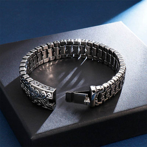 königsarmband kette herren chain bracelet biker viking uniqal