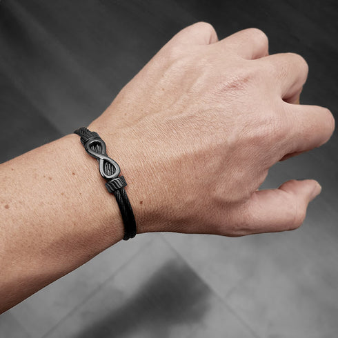 Infinity unendlichkeit armreif herren uniqal