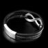 Unendlichkeitszeichen leder Armband herren damen unisex uniqal
