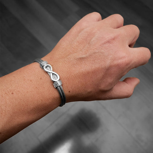 armreif silver infinity unendlichkeit uniqal armband
