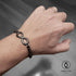 Armband unendlichkeit herren damen schwarz infinity uniqal