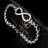 Infinity armband unendlichkeit edelstahl uniqal