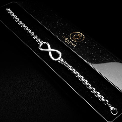 Infinity armband unendlichkeit edelstahl uniqal