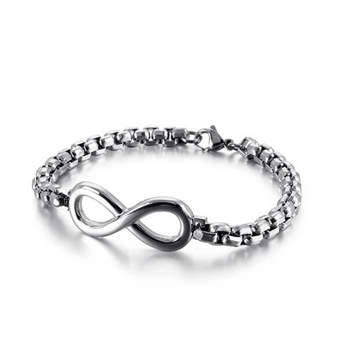 Infinity armband unendlichkeit edelstahl uniqal