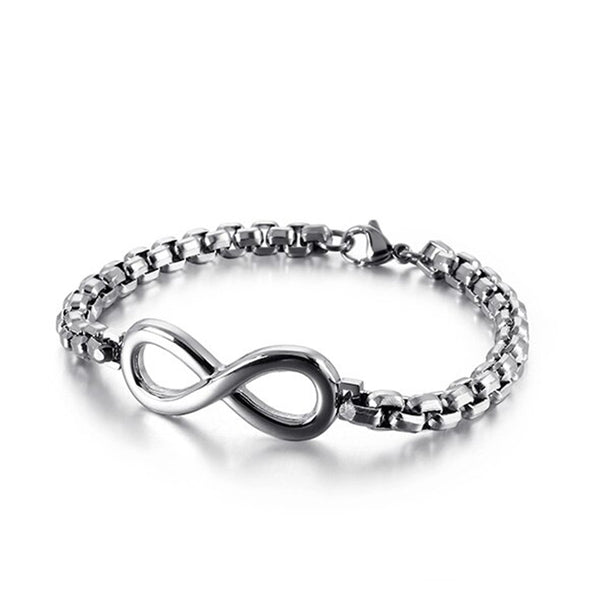 Infinity armband unendlichkeit edelstahl uniqal