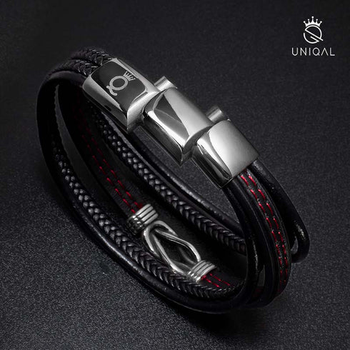 Unendlichkeitssymbol Lederarmband Herren damen endlos unendlich uniqal