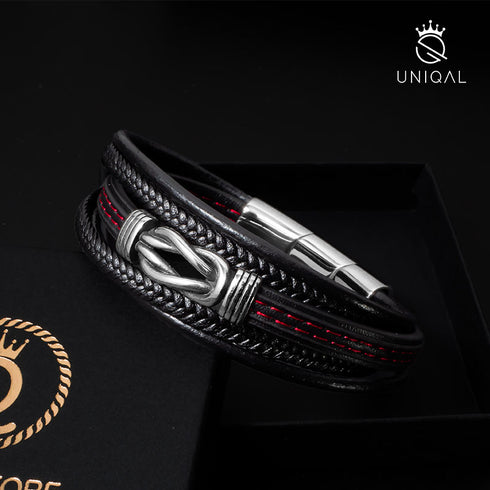 Unendlichkeitssymbol Lederarmband Herren damen endlos unendlich uniqal