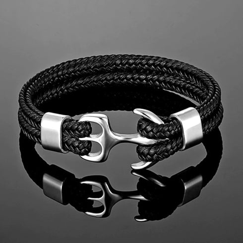 Anker Lederarmband Herren Sea maritime anchor uniqal silver