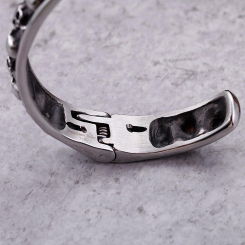 Armreif herren totenkopf chain panzerkette edelstahl bracelet skull