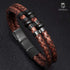 Braunes Lederarmband Herren miracle uniqal
