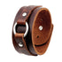 braunes rohleder armband herren manschette breitarmband uniqal sale