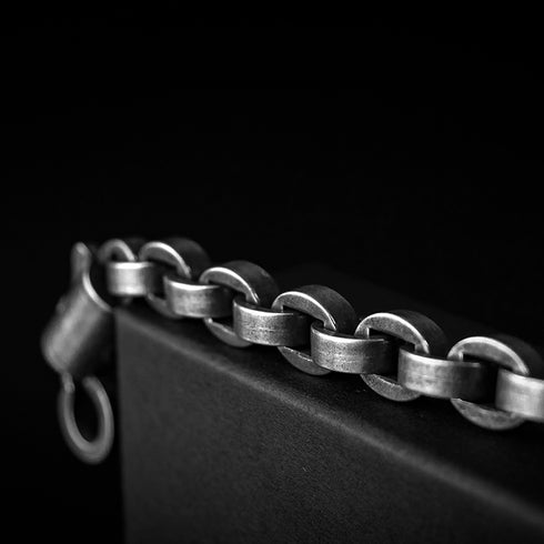 königsarmband byzantiener panzerkette herren edelstahl brushed uniqal sale